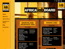 Tablet Screenshot of africajobboard.com